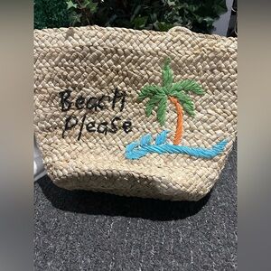 Elegant Cream Woven Tote Bag